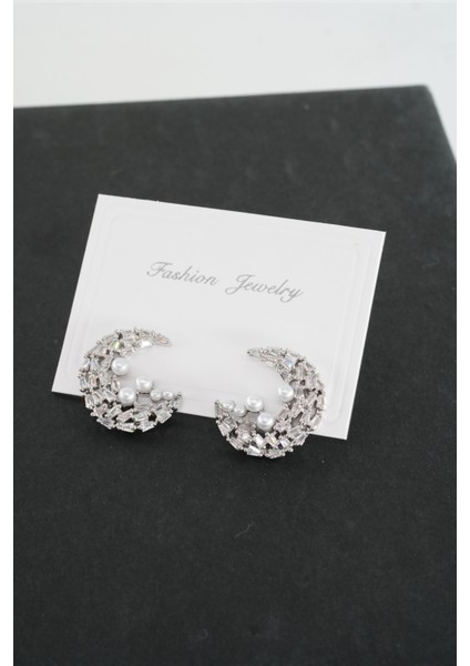 Kadın Vip Seri Baget Zirkon Taşlı Küpe Seti