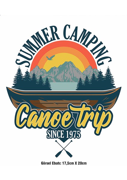 Summer Camping Ütü ile Yapışan Tekstil Dtf Baskı