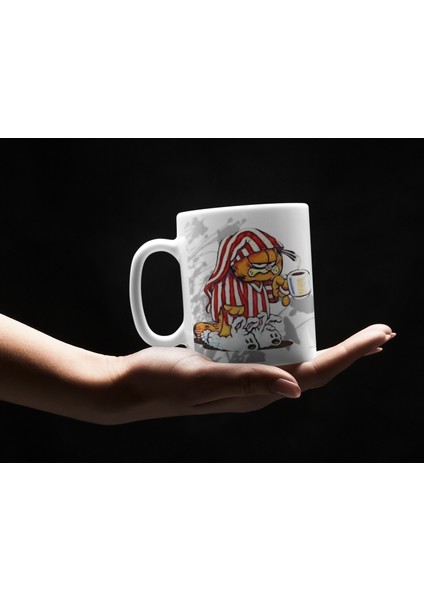 Uykucu Huysuz Kedi Garfield Baskılı Hediyelik Kupa Bardak fiyatları