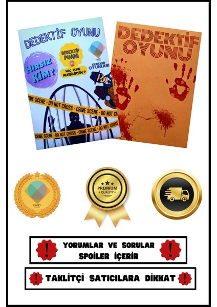 Happy Story-Dedektif Oyunu-Cinayet Oyunu-Çözülemeyen Davalar-Cinayet Çözme-Suçluyu Bulma-Kutu Oyunu-Katili Bulma - Ayşe ve Ayaz'ın Vakası