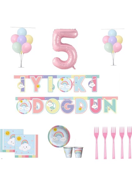 Mini Party Store Gökkuşağı Parti Seti