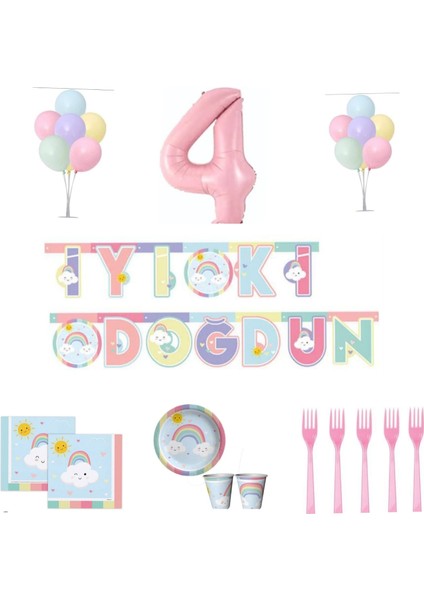 Mini Party Store Gökkuşağı Parti Seti