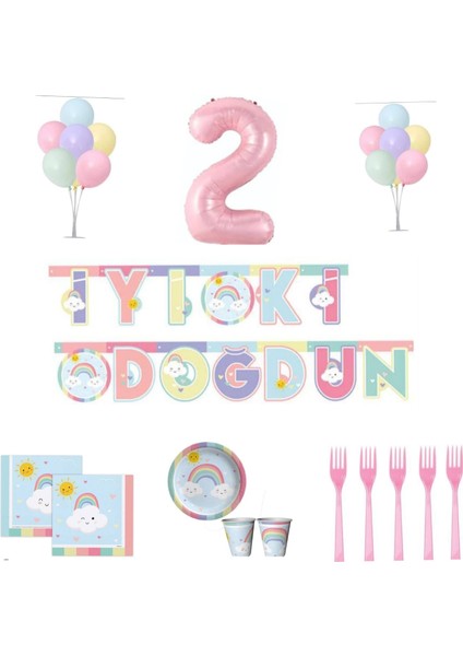 Mini Party Store Gökkuşağı Parti Seti
