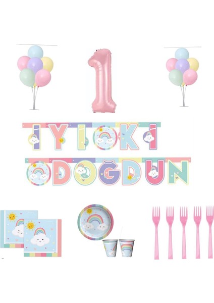 Mini Party Store Gökkuşağı Parti Seti