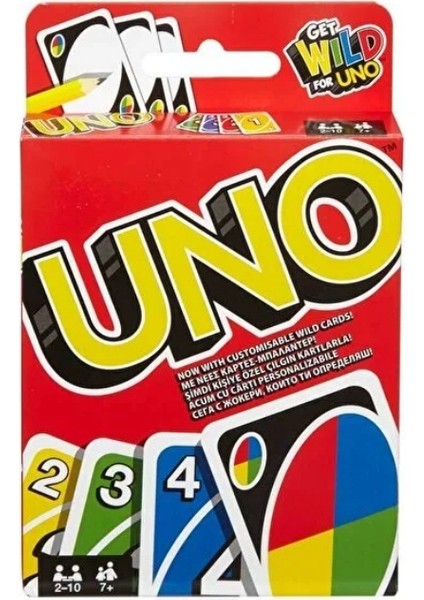 Mattel Uno Kartlar W2087 Klasik Uno Kart Oyunu