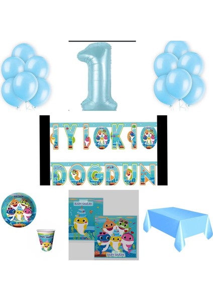 Mini Party Store Baby Shark Parti Seti