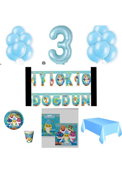 Mini Party Store Baby Shark Parti Seti