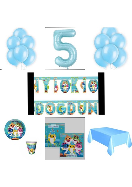 Mini Party Store Baby Shark Parti Seti
