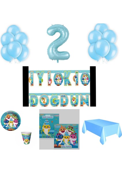Mini Party Store Baby Shark Parti Seti