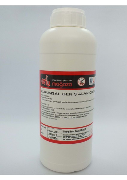 Greyfurt Kurumsal Geniş Alan Ortam Kokusu 1000 ml