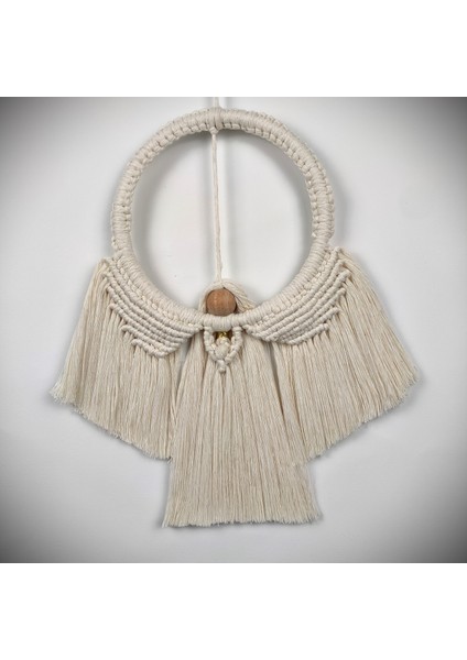 Ekru Angel Melek Figürlü Hediyelik , Çocuk Odası, Duvar, Kapı Süsü