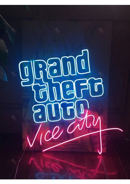 Gta Vice City Neon LED TABELA(50X50CM) modelleri
