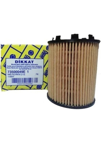 Yağ Filtresi 1.3 Mjt Multijet Tırnaklı Tip 73500049E