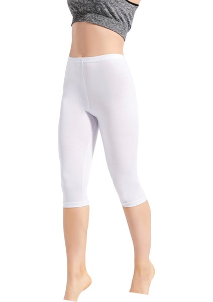 Kadın Siyah Elastan Kapri Tayt 454 fiyatları