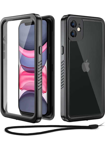 MTK Moveteck Apple Iphone 11 Kılıf 360 Derece  Su Geçirmez Telefon Kılıfı