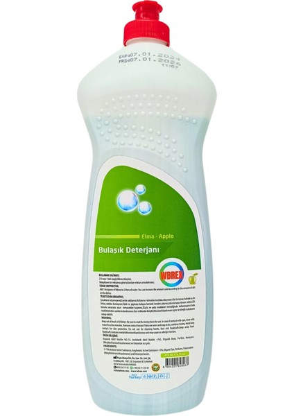 Sıvı Bulaşık Deterjanlı-Elma KOKULU-650 ml