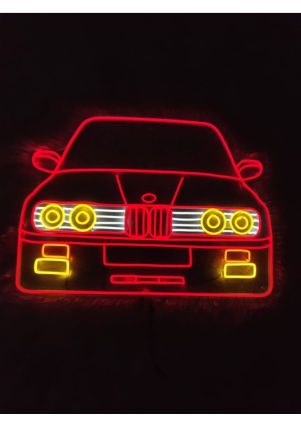 Bmw E 30 Neon LED TABELA(64X46CM)