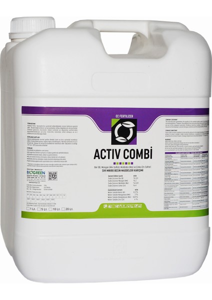 Activ Combi Gelişim Gübresi 20 L