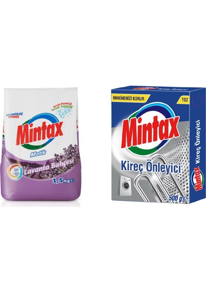 Konsantre Matik Lavanta Bahçesi 1,5 kg + Mintax Kireç Önleyici 500 gr