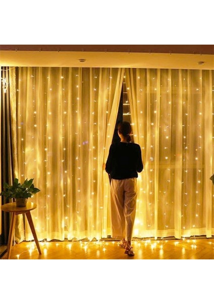 Perde LED 10 Sarkıtlı USB Li 2 Metre Kumandalı 8 Modlu (2 mt x 2 mt ) Peri LED fiyatları