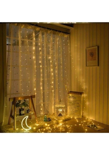 Perde LED 10 Sarkıtlı USB Li 2 Metre Kumandalı 8 Modlu (2 mt x 2 mt ) Peri LED fırsatları