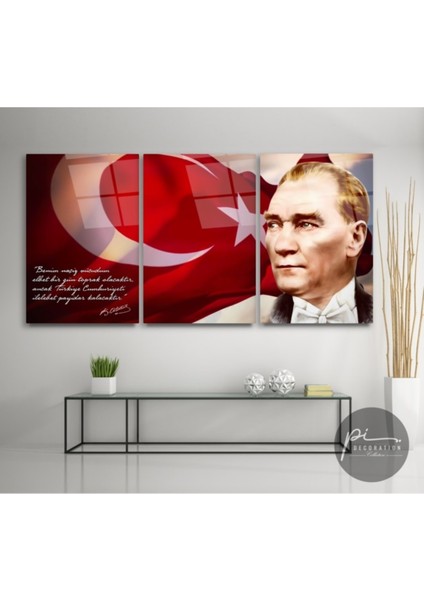 Atatürk Triple Miyrem-Cam Tablo