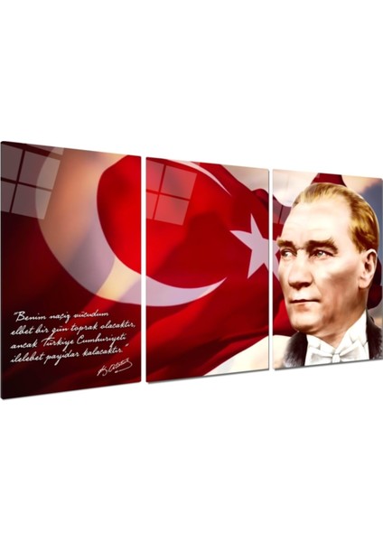 Atatürk Triple Miyrem-Cam Tablo