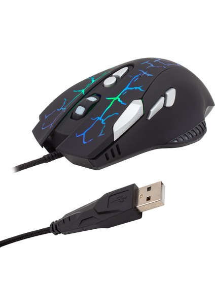Hello HL-4719 Kablolu Oyuncu Gaming Mouse 8 Tuşlu 3600 Dpı Rgb LED Işıklı Scroll Tuşlu