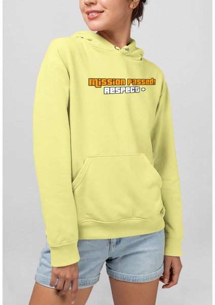 Gta Mission Passed Baskılı Unisex Sweatshirt 3 Iplik Yüksek Kaliteli