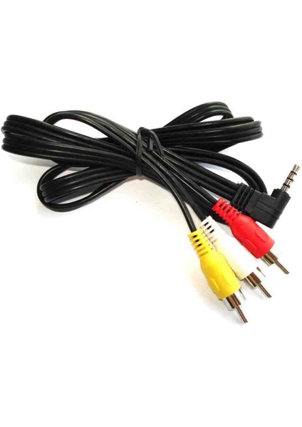 Uydu Alıcısı Av Kablo 3.5mm 3rca Uzun Jak 10 Adet