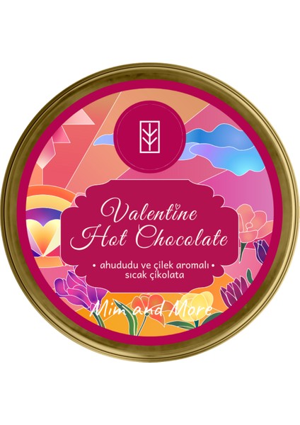 Mim And More Valentine Hot Chocolate - Ahududu ve Çilek Aromalı Sıcak Çikolata 50 gr