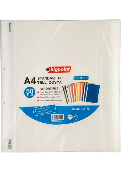 Telli Dosya Beyaz 100'LÜ Paket