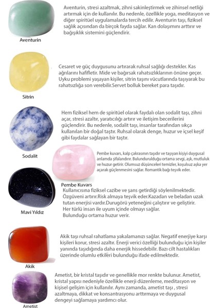 Şifa Seti Makrome Örgülü 7 Çakra Doğal Taş Kolye Ayarlanabilir - Siyah