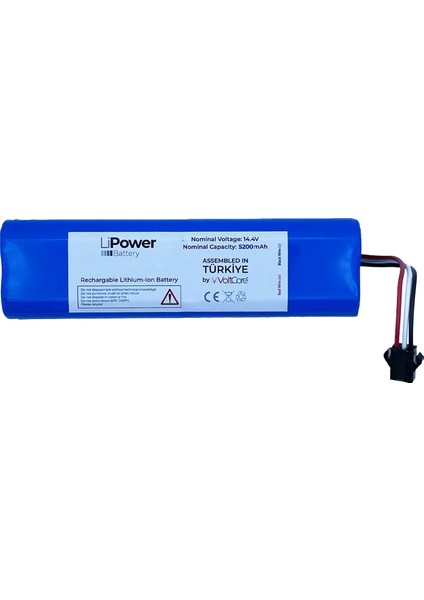 LiPower Viomi S9 Robot Süpürge Bataryası 5200MAH Pil