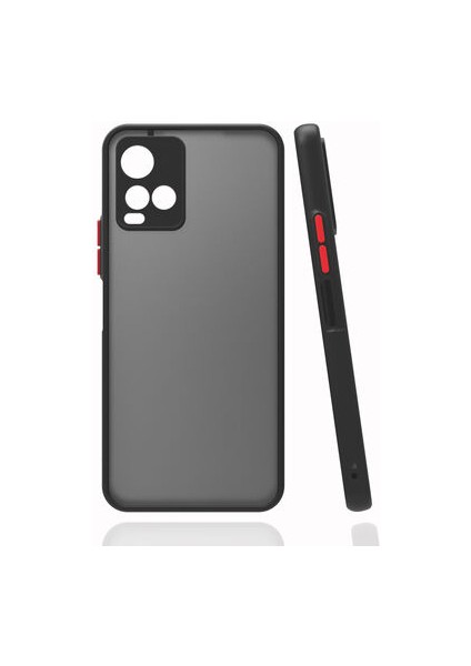 Vivo Y33S Kenarları Renkli Arkası Buğulu Şık Hux Silikon Kılıf