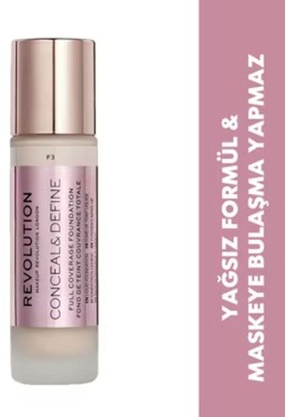 Conceal & Define Fondöten F3