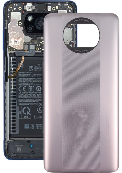Xiaomi Poco X3 Uyumlu Arka Pil Batarya Kapağı MZB07Z0IN MZB07Z1IN