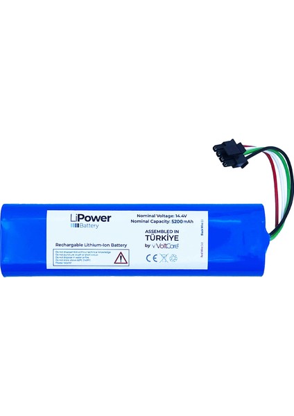 LiPower Dreame D9 ve D9 Max Robot Süpürge Bataryası 5200MAH Pil