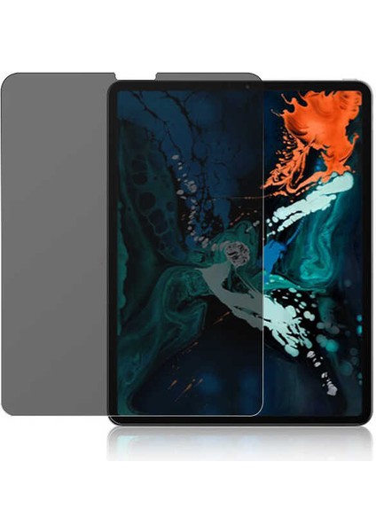 Apple iPad Pro 11 2021 (3.nesil) M1 Çipli 9h Temperli Privacy Hayalet Tablet Cam Ekran Koruyucu (Model A2377,A2459/01)