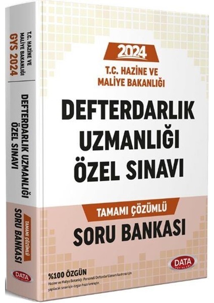 2024 Hazine ve Maliye Bakanlığı Defterdarlık Uzmanlığı Sınavı Soru Bankası