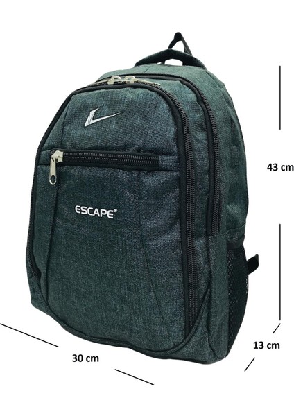 15.6 Inç Laptop Bölmeli Kumaş Sırt Çantası Petrol Mavisi modelleri