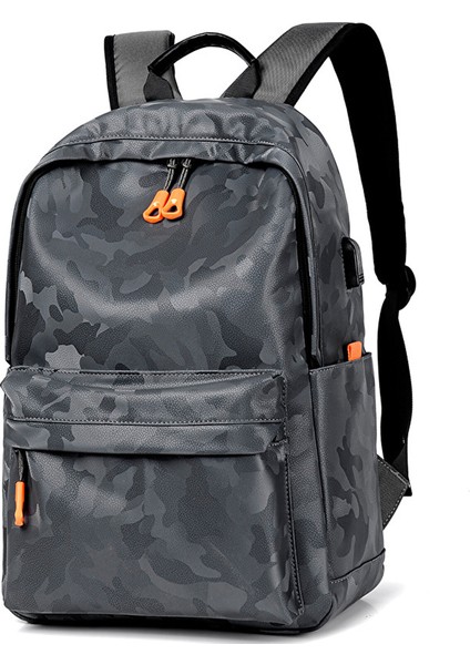 Zethus Yeni Unisex Sırt Çantası Serin Kamuflaj Okul Çantası Kore Versiyonu Basit ve Yakışıklı Sokak Trendi Okul Sırt Çantası (Yurt Dışından)