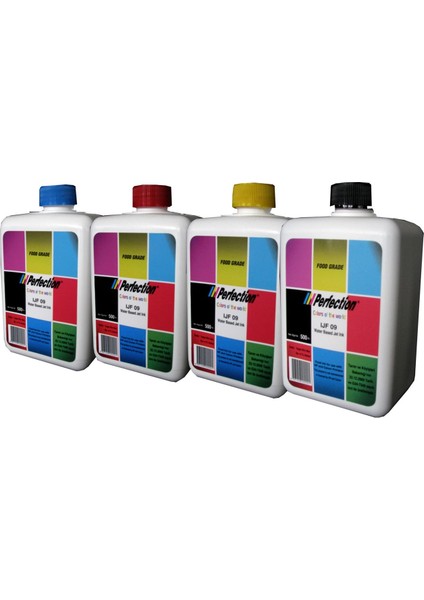 Resimli Pasta Inkjet Yazıcı Yenilebilir Gıda Mürekkebi 4 x 500 gr