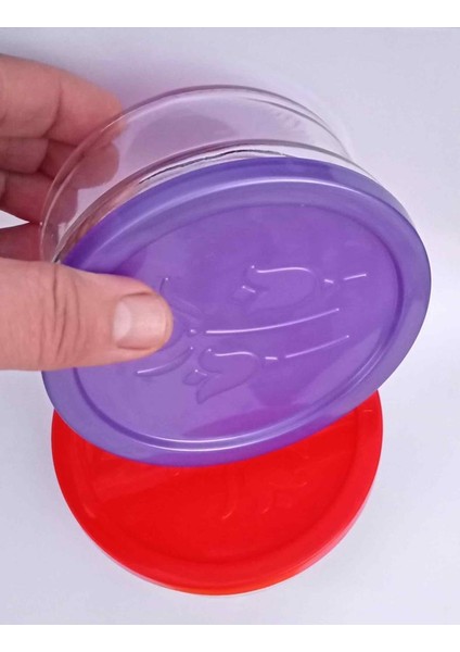 Sızdırmaz Vakum Kapaklı 2 Adet Yuvarlak Cam Saklama Kabı 420CL x 2 Adet Şişecam Üretimi Türk Malı