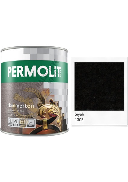Hammerton Dekoratif Metal Boyası Siyah 2.5 Lt.