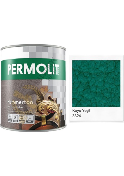 Hammerton Dekoratif Metal Boyası Koyu Yeşil 2.5 Lt.