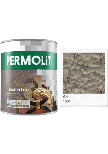 Hammerton Dekoratif Metal Boyası Gri 2.5 Lt.