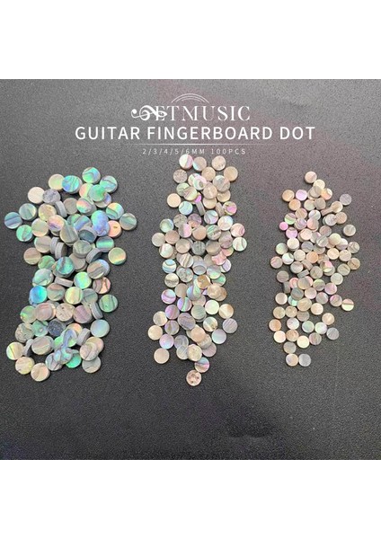 Bk Abs 5mm X100 Stili *2mm Abalone Shell Gitar Klavye Noktaları Renkli Abalone Beyaz Plast Gülağacı Kakma Nokta Gitar Aksesuarları (Yurt Dışından) fiyatları