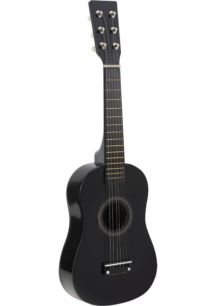 Siyah Stil 23 Inç Siyah Ihlamur Akustik Gitar 12 Perde Çocuklar Için Gitar Seçim Tel Dizeleri ile 6 Dizeler (Yurt Dışından)