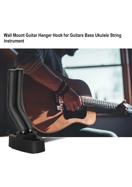 1 Adet Tarzı Elektrik Akustik Gitar Bas Ukulele Yaylı Enstrüman Için Kaymaz Duvara Montaj Gitar Askı Kanca Tutucu (Yurt Dışından) modelleri